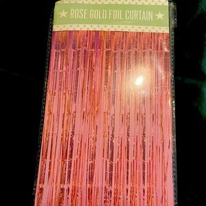 Rose Gold Foil Back Drop